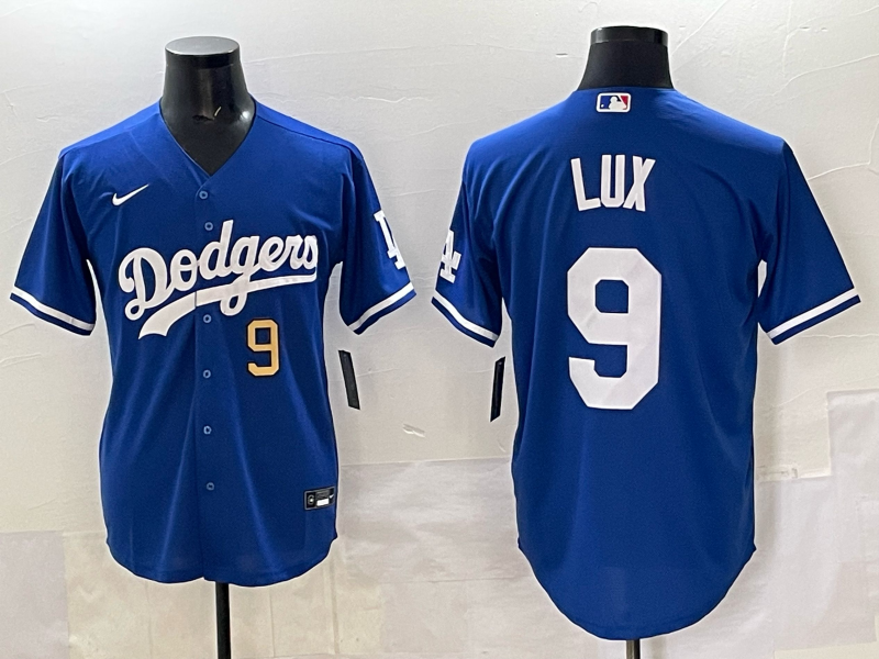 Men Los Angeles Dodgers 9 Lux blue Nike NFL 2025 jersey 004